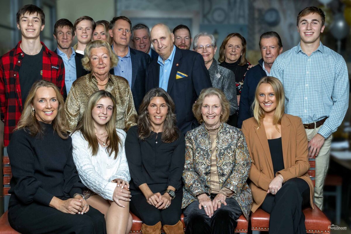 Family group portrait at home in New Jersey