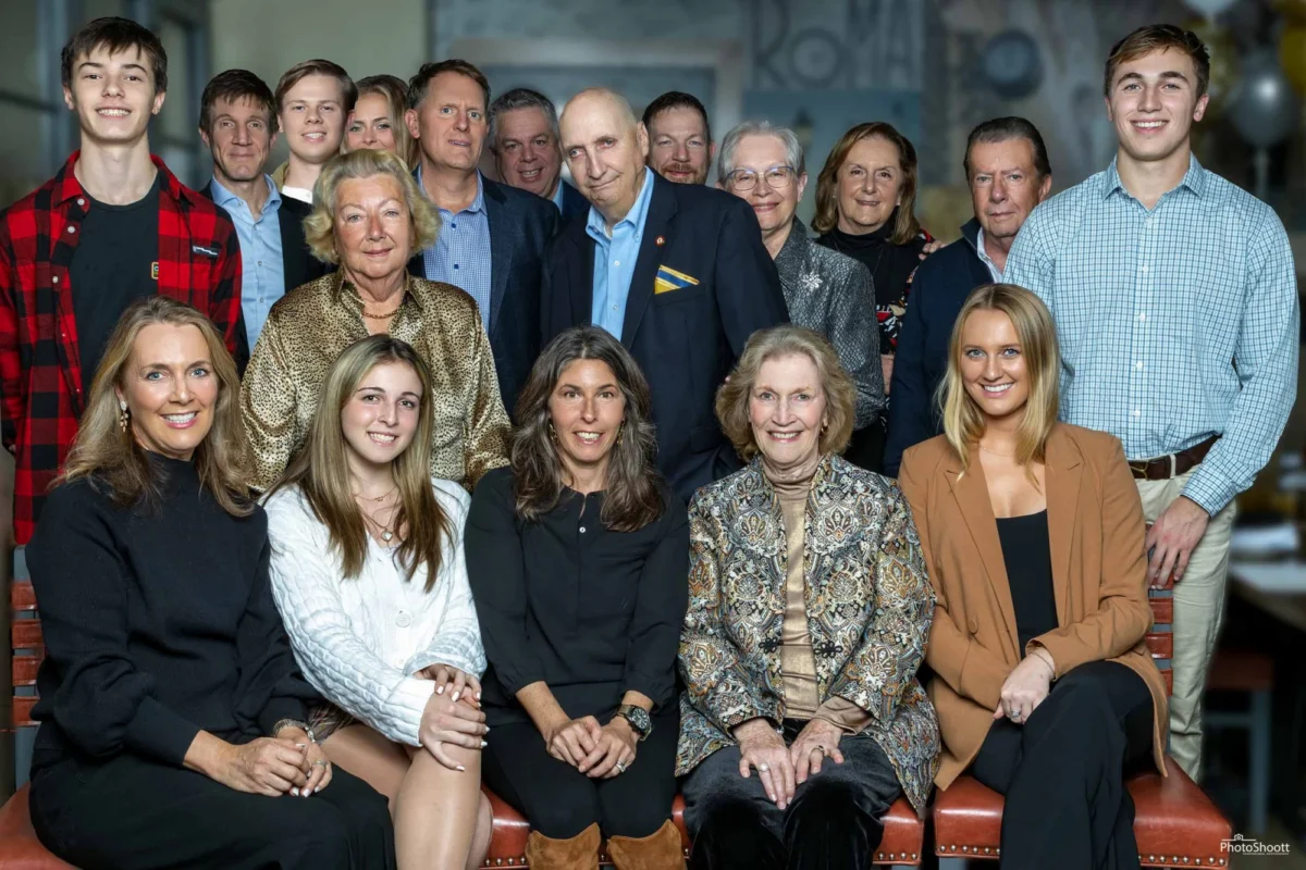 Family group portrait at home in New Jersey